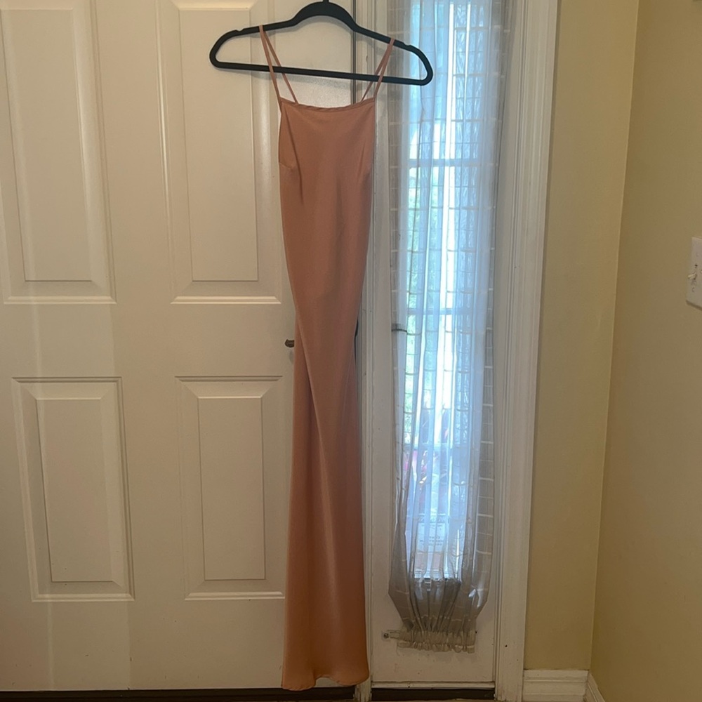 Urban outfitters pink slip dress